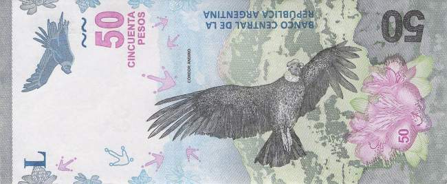 50 Pesos Argentinien 2018